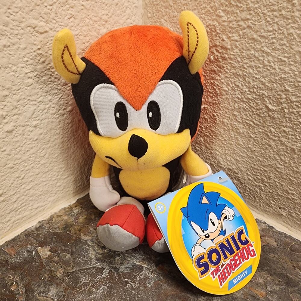 Plush - Mighty The Armadillo, 8-inch (NEW) - Sonic The Hedgehog - Sega